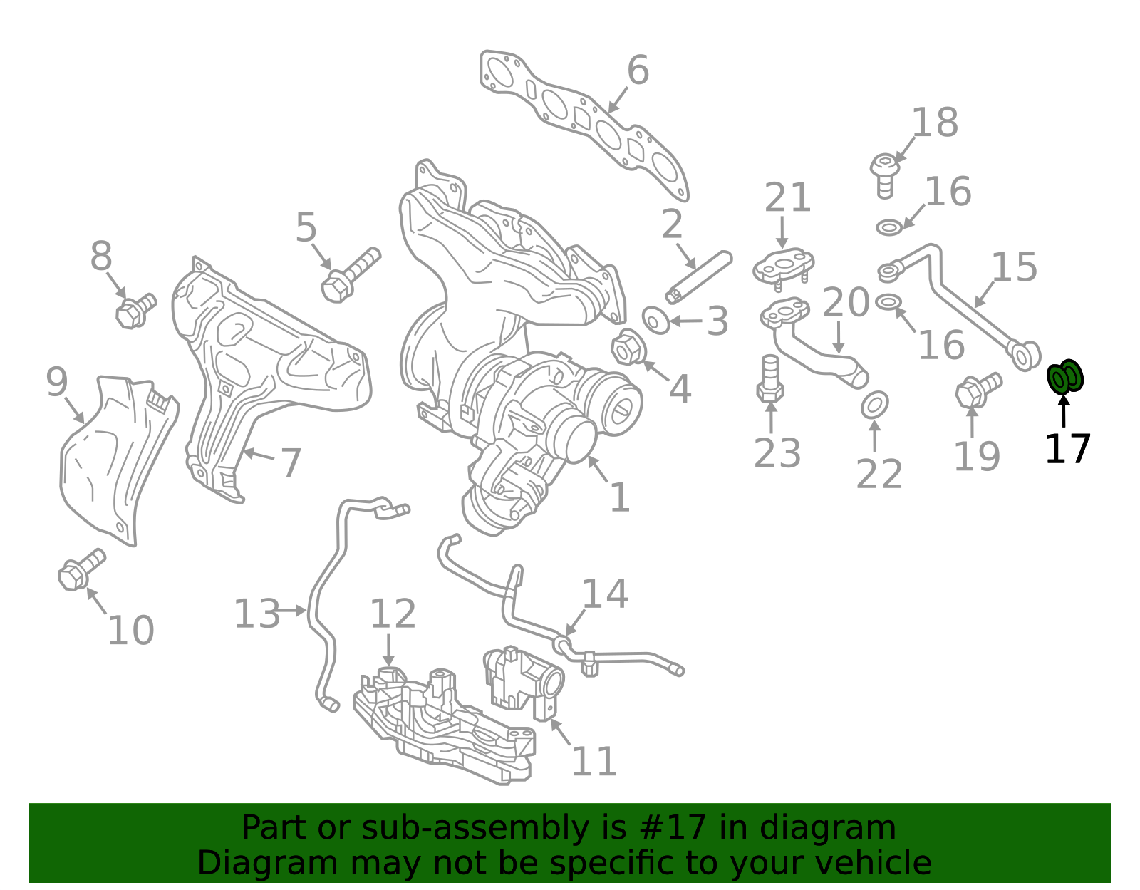 2015-2026 Volvo Turbocharger Oil Line Gasket 31336014 | TascaParts.com