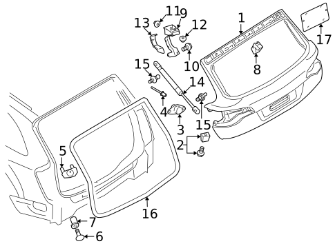 Liftgate for 2008 Audi Q7 #1
