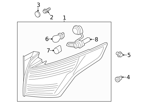 Bulbs - Chassis for 2016 Ford Escape #4