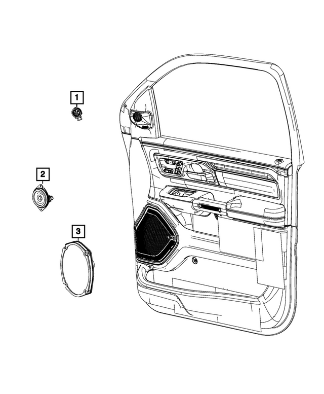 68537404AB - Electrical: Speaker, Right for Mopar Image