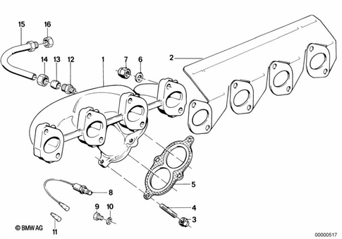 Exhaust Manifold for 1985 BMW 318i #0