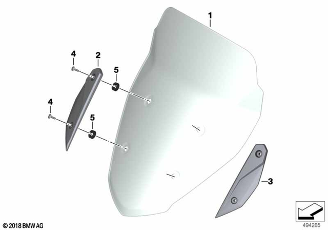 46638358252 - Frame and Mounting Parts: Grommet -  for BMW-Motorrad Image