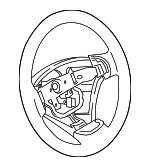 4811050J70P4Z - Steering: Steering Wheel for Suzuki Image