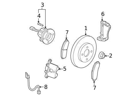 Hubs & Related Components for 2009 Pontiac G5 #0