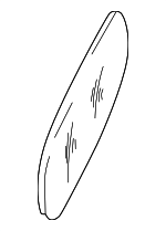 8D0857536M - Body: Mirror Glass for Audi: A6, A6 Quattro, A8 Quattro, S4 Image