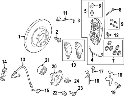 Front Brakes for 2022 Porsche 911 #1