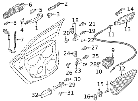 Lock & Hardware for 2017 Audi A3 Quattro #1