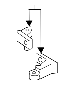 8X0831404B - Body: Upper Hinge for Audi: A3, A3 Quattro, S3 Image