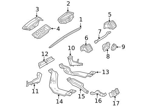 Ducts for 2009 Volkswagen Jetta #0