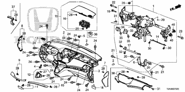 Instrument Panel for 2016 Honda CR-V #0