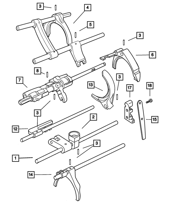5010083AA - Manual Transmission 6 Speed: Roll Pin for Mopar Image
