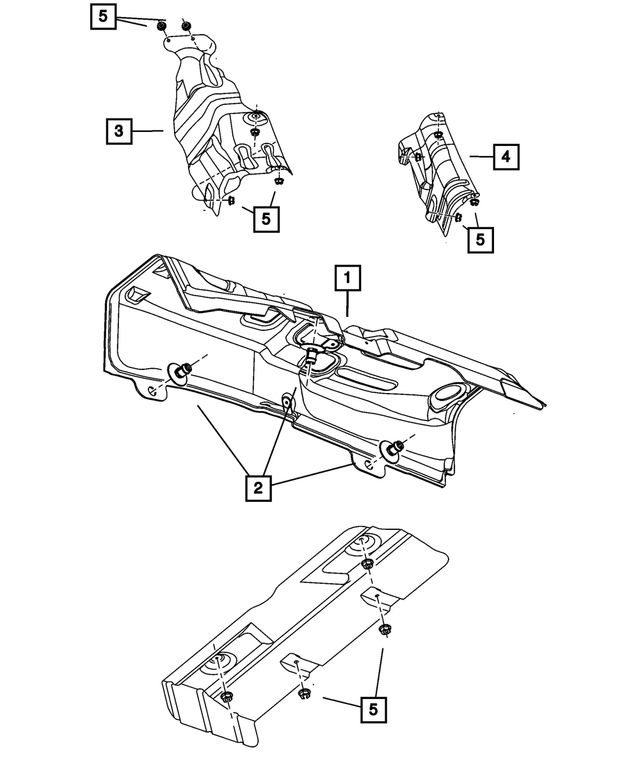 5160241AA - Body Sheet Metal Except Doors: Silencer Clip for Mopar Image