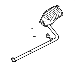 287103S110 - : Muffler &amp; Pipe (Pickup Only) for Hyundai: Sonata Image