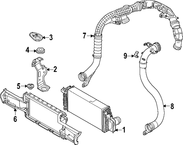 144877JA0A - : Inter-Cooler Mount Bracket for Nissan: Armada Image