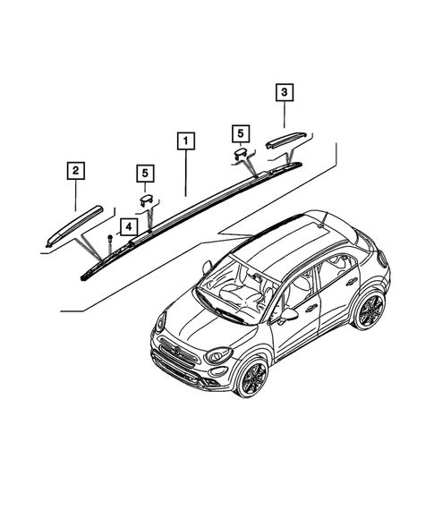 Sport Bar or Luggage Rack for 2021 Fiat 500X #0
