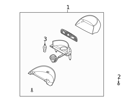 High Mounted Stop Lamp for 2001 Kia Optima #0