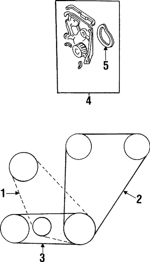 Belts for 1995 Kia Sportage #0