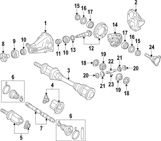 397051DR0A - Universals &amp; Rear Axle: Shaft for INFINITI: FX35, FX37, QX70 Image