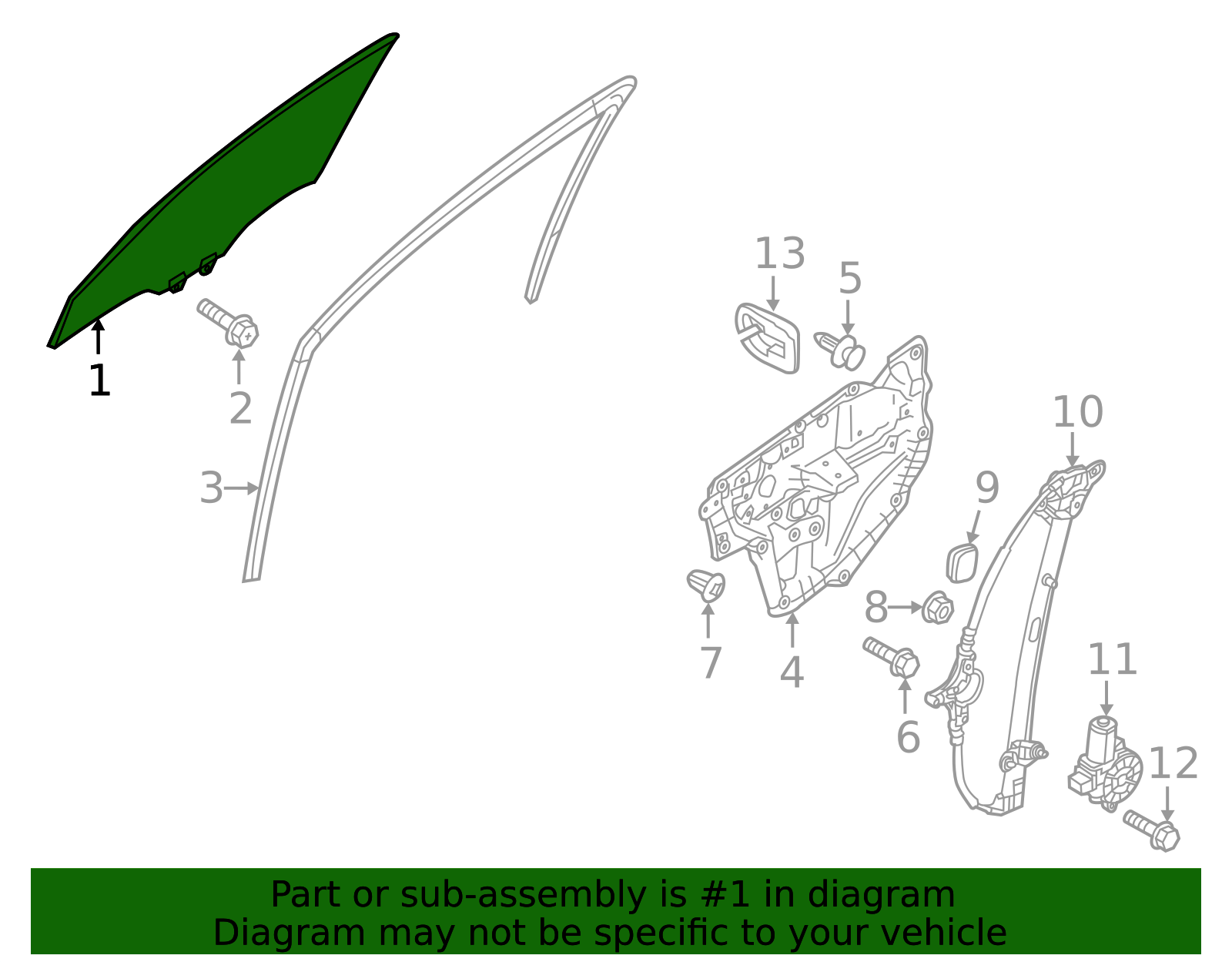 KD53-59-510B - Door Glass - 2013-2016 Mazda CX-5 | Mazda Swag