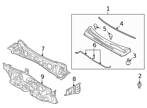 Cowl for 2011 Kia Soul #0