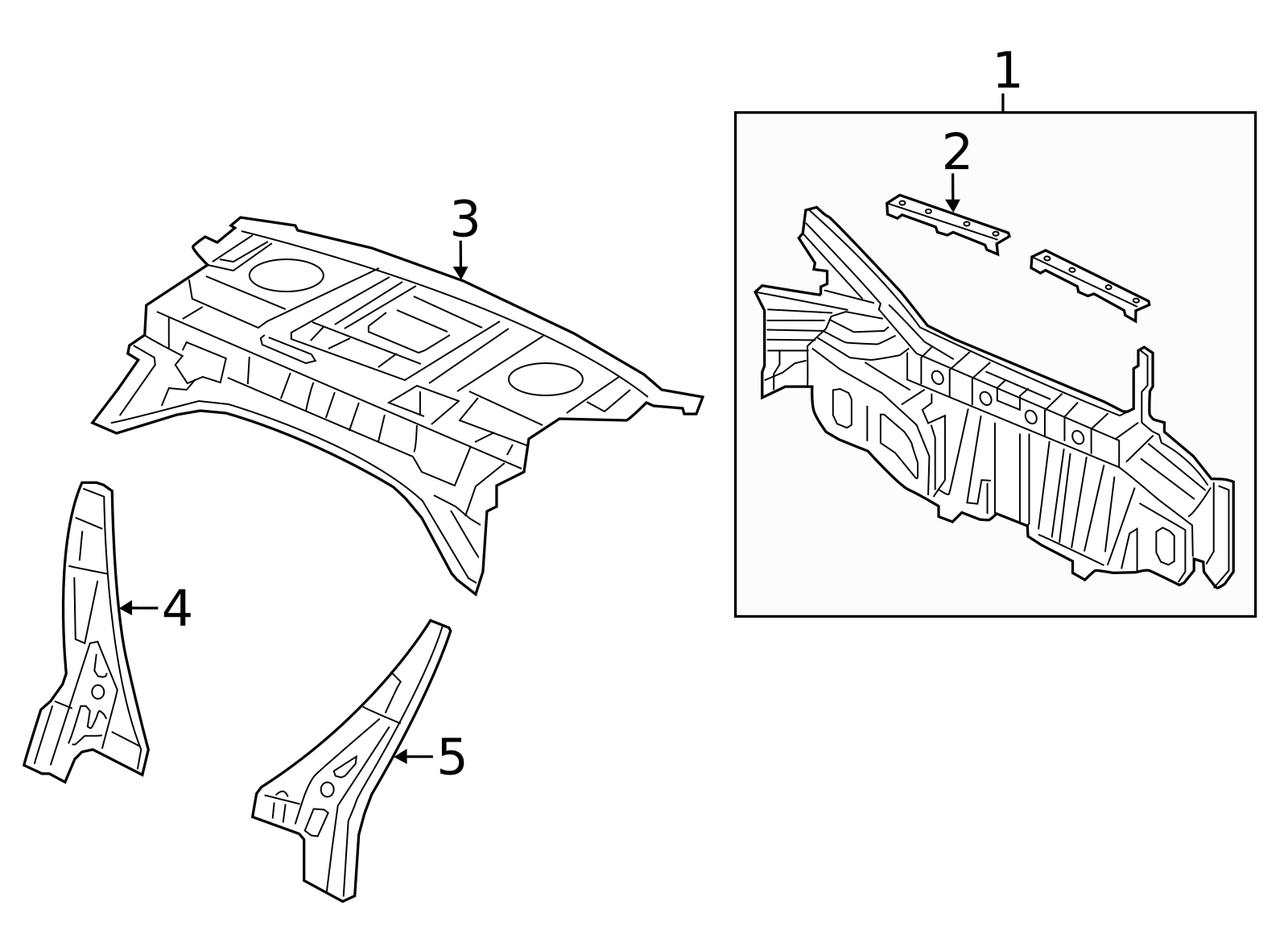Tr3 Rear Panel 66100-TR3-A00ZZ - Panel, Rear 2012-2015 Honda Civic | Honda OEM Parts World