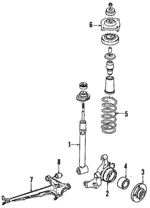 445513031F - Suspension: Shock Absorber for Audi: 5000, 5000 Quattro Image