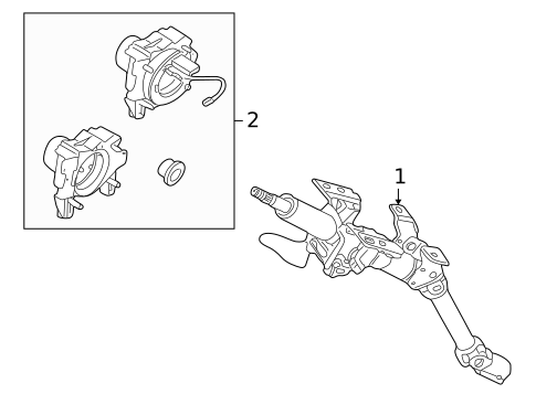 Steering Column Components for 2004 Land Rover Freelander #0