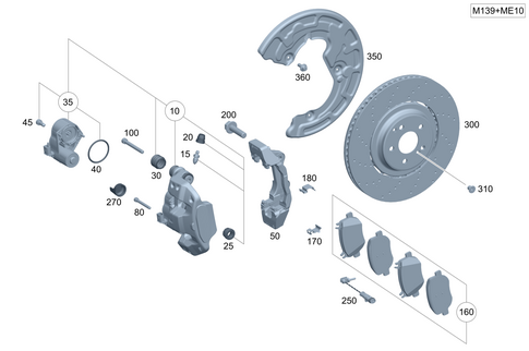 Rear Wheel Brake for 2025 Mercedes-Benz GLC63 AMG S E Performance #0