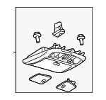 6H6Z54519A70BAA - Body: Overhead Console for Lincoln: MKZ, Zephyr Image