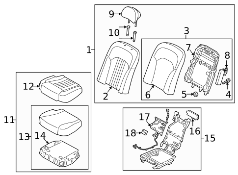 Heated Seats for 2019 Kia K900 #0