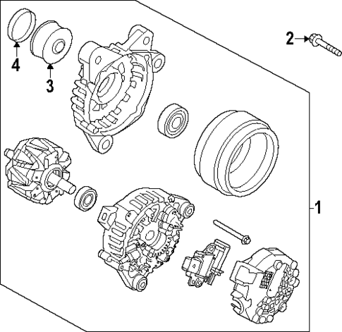 Alternator for 2024 Hyundai Kona #0