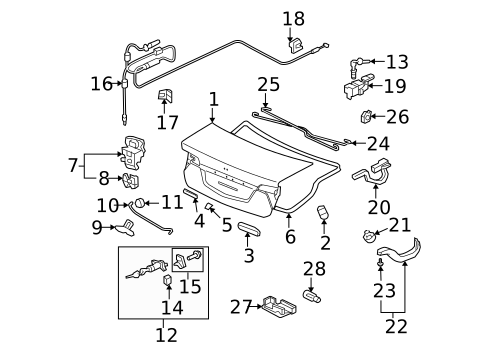 Lid & Components for 2010 Honda Civic #2