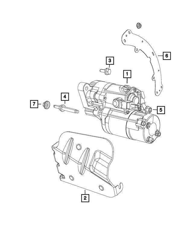 4608997AF - Electrical: Wiring Harness Bracket for Mopar Image