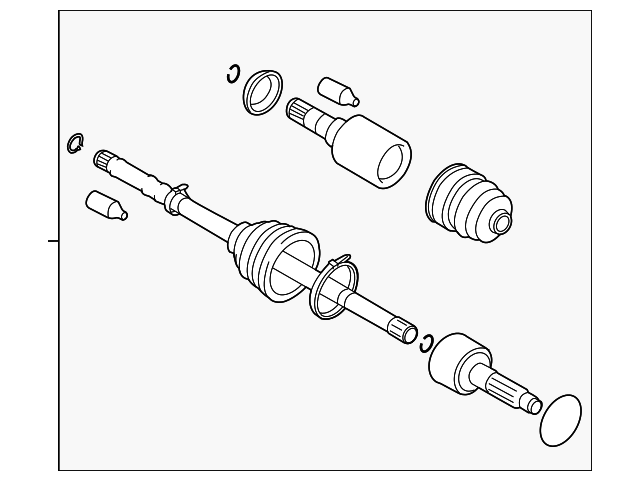 パーツ SUBARU Subaru Replacement Axle Assembly Part # 28321SC033