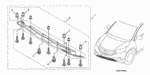 8P46T0A100R1 - Accessory Components: HARDWARE KIT for Honda Image image