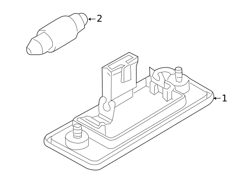 License Lamps for 2012 Audi TT RS Quattro #0