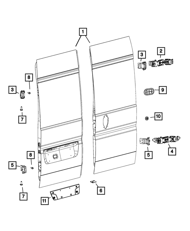 68169405AC - Doors, Door Mirrors and Related Parts: Bumper for Mopar Image image