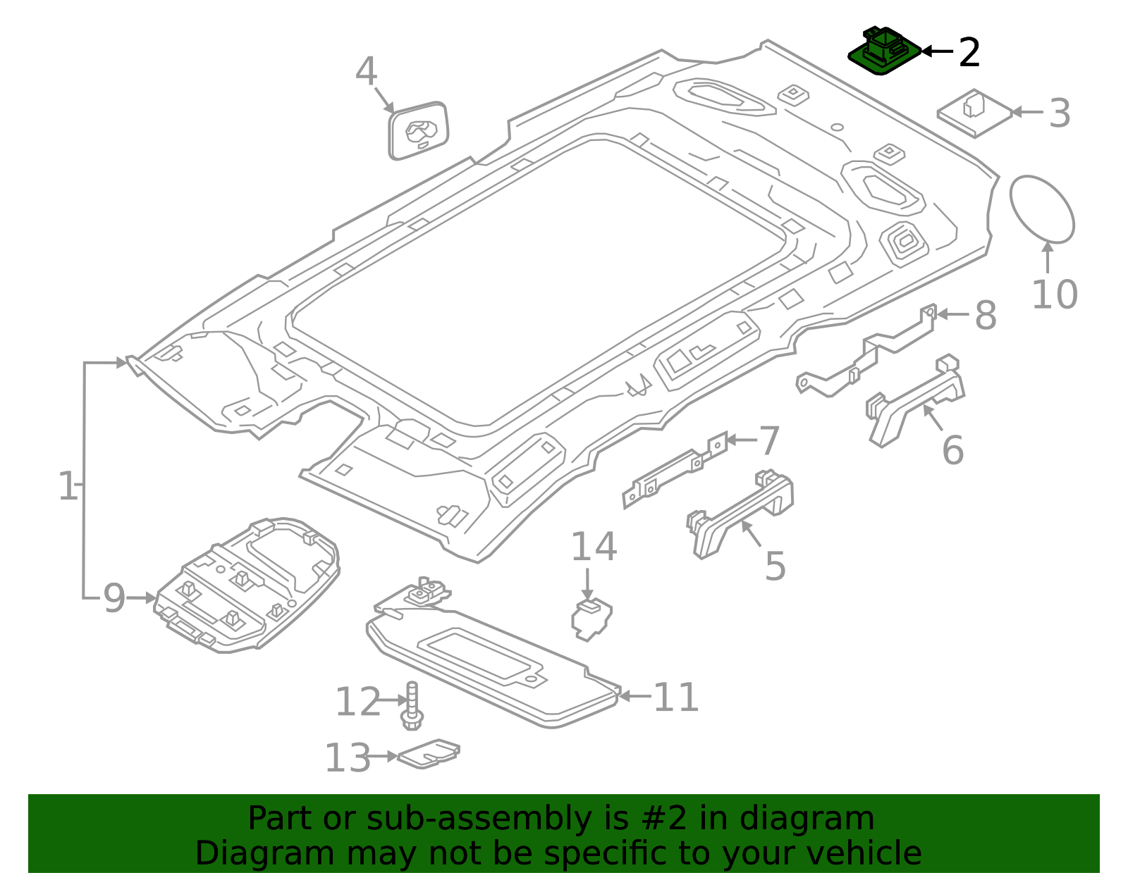 32226795 - Headliner Clip - 2017-2021 Volvo | Volvo OEM Parts Direct