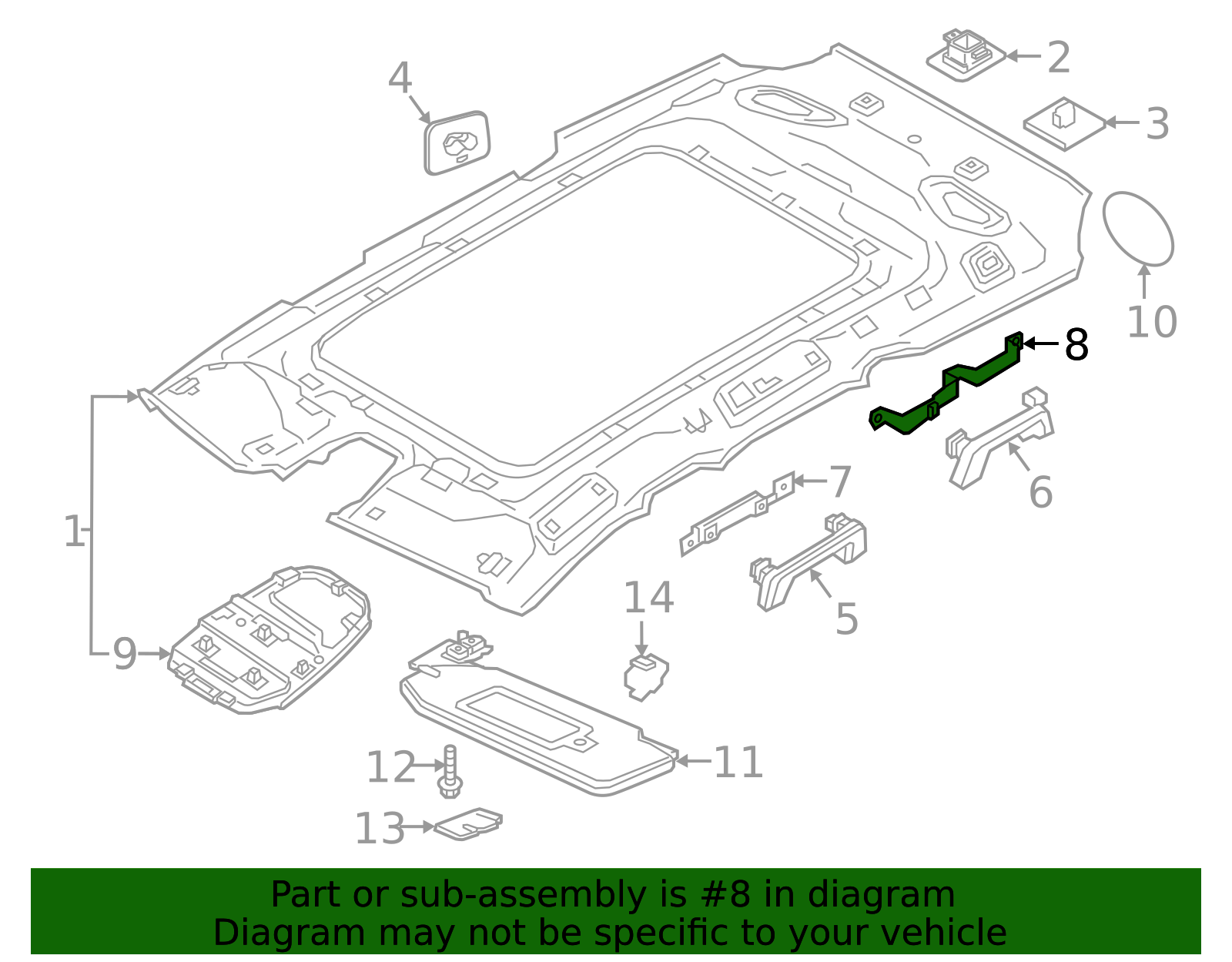 Genuine Grip Handle Rear Bracket for 2018-2025 Volvo XC60 | Part ...