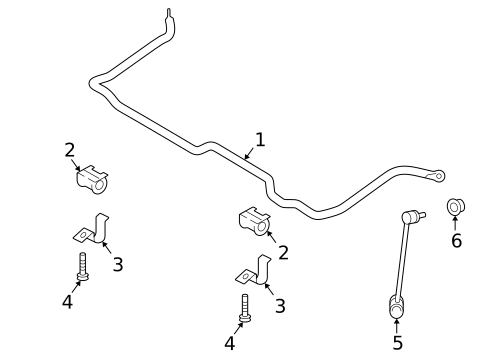 Stabilizer Bar & Components for 2004 Kia Rio #0