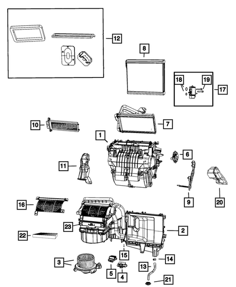 Air Conditioner and Heater Units for 2009 Dodge Journey #2
