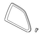 73551S00A00 - Body: Quarter Glass for Honda: Civic Image