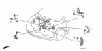 32411SNA000 - Engine: BRACKET, STARTER CABLE for Honda Image