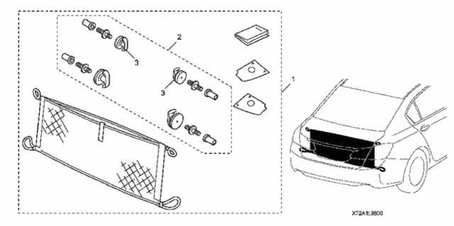 Cargo Net for 2013 Honda Accord #0