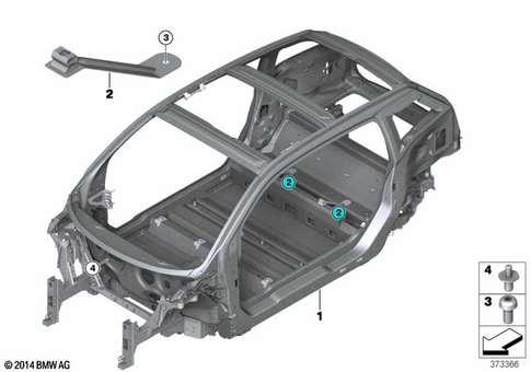Body Skeleton for 2019 BMW i3s 120Ah #0