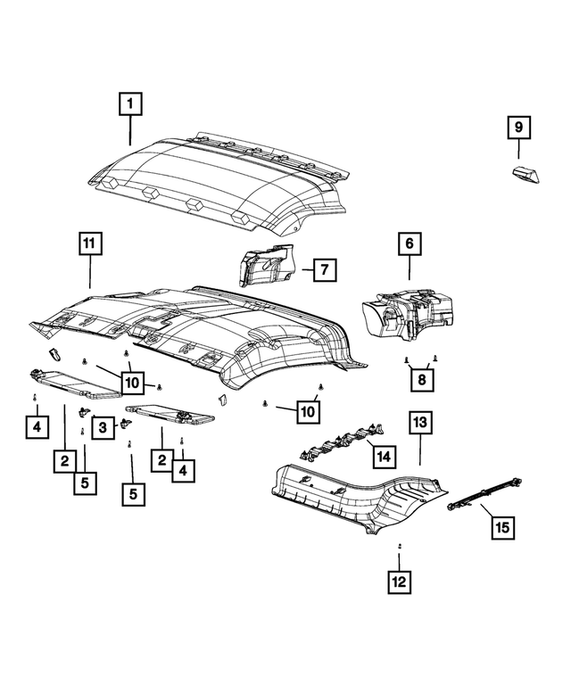 68113085AA - Interior Trim: Hex Head Screw for Mopar Image