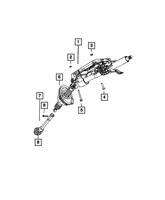 68591249AB - : Steering Column for Mopar Image