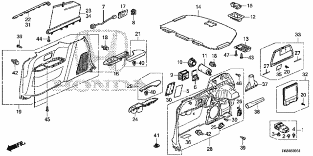 Side Lining (2) for 2016 Honda Odyssey #0