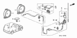 77131SCAA01ZC - : Lid Assembly, R Tweeter *YR248L*(W/O Tweeter) (Taupe) for Honda Image