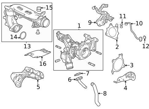 Turbocharger & Components for 2024 Honda Accord #0